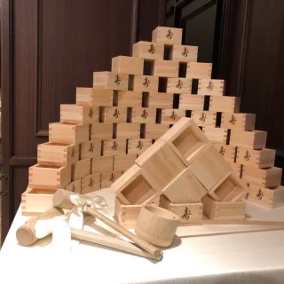鏡開きの枡