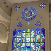 ステンドグラスが綺麗でした