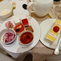 ビュフェスタイルのデザート