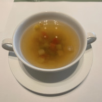ホテル内レストランのスープ