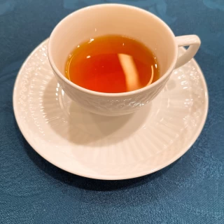 代表的な帝国ホテルのオニオンスープ。美味しく頂きました。