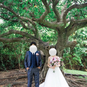 雨が降る前にガーデンでも写真を撮っていただけました！|658550さんのザ・ビーチテラス ホテルアオ石垣の写真(2526248)