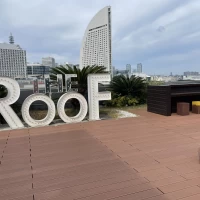 屋上はみなとみらいを360°見渡せるところでした！