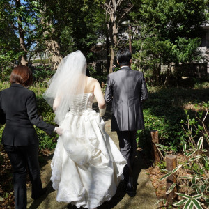 挙式会場周辺の庭園|659062さんの東京マリオットホテルの写真(1795924)
