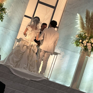 牧師に愛を誓う2人。|659247さんのW the style of wedding（ダブリューザスタイルオブウエディング）の写真(1834552)