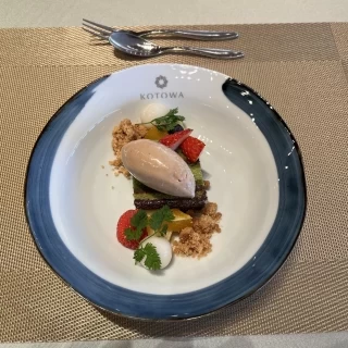 試食の際に提供していただいたデザートです。