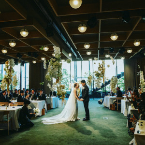 パーティ中に行った人前式の様子です。|659396さんのエースホテル京都 （Ace Hotel Kyoto）の写真(2016794)