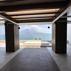 挙式後のアフターセレモニーを行う所|659520さんのTHE BAYSUITE SAKURAJIMA TERRACE（ザベイスイートサクラジマテラス）の写真(1785731)