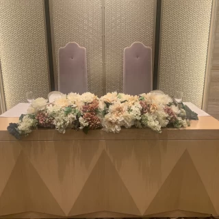 新郎新婦の席