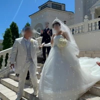 大階段、フラワーシャワー
