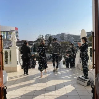 挙式会場退場時