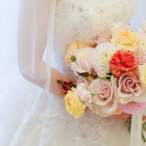 お花はカラードレスと兼用にしました|659649さんのアーフェリーク迎賓館 大阪の写真(1786836)