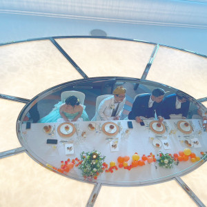 ロイヤルスイートの天井が鏡になっています|659701さんのプリティチャペル舞浜（ホテルオークラ東京ベイ内）の写真(1787074)