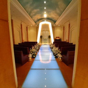 天井が素敵でした|659701さんのプリティチャペル舞浜（ホテルオークラ東京ベイ内）の写真(1787232)