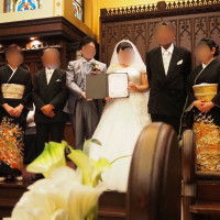 両家両親に結婚証明書にサインをいただきました。