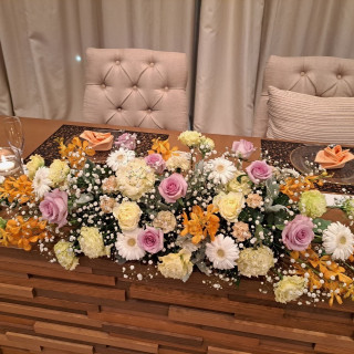 メインテーブル装花