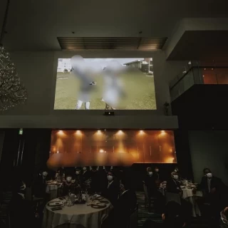 映像（ムービー）放映の様子