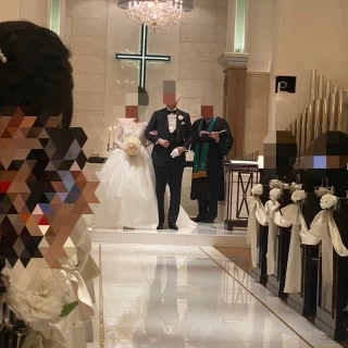 新郎新婦の退場