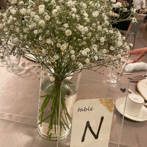 テーブル装花|659953さんのPrecious&Gracious マリエール 神水苑の写真(1823274)