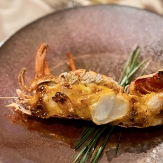 コース料理の魚介類