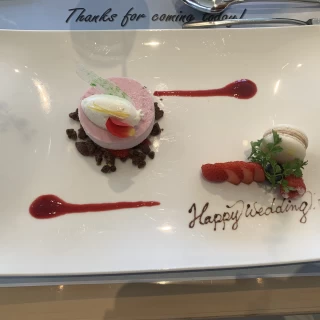ブライダルフェア　試食会でのデザート