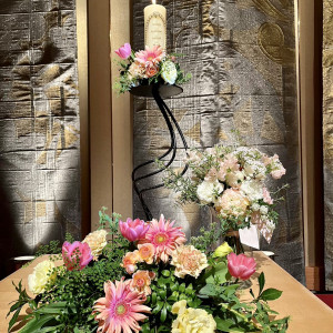 キャンドル装花|660147さんのホテルオークラ福岡の写真(2093913)
