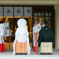 神前式にて