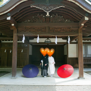 控え室の前での写真撮影|660226さんの武蔵一宮氷川神社の写真(1792107)