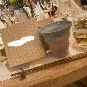 ゲストの名前に合わせたデザインのカップの引き出物|660360さんのラグナヴェール アトリエの写真(1806492)