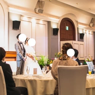 60名ほどでも余裕があり広い披露宴会場です。