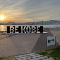 披露宴会場から見える"BE KOBE"モニュメント