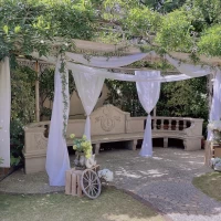 披露宴会場の庭