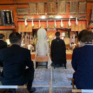 挙式中の様子です|660558さんの冠稲荷神社 宮の森迎賓館 ティアラグリーンパレスの写真(1795156)