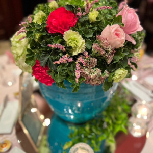 ゲストテーブルのお花|660564さんのTHE GRAND ORIENTAL MINATOMIRAI(グランドオリエンタル みなとみらい)の写真(2120142)