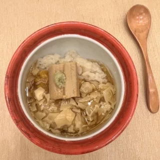 ゆばとうにと穴子のごはん