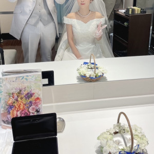 新婦控え室は個室、新郎は家族と同室|661127さんのアルカンシエル luxe mariage 大阪（アルカンシエルグループ）の写真(2097915)