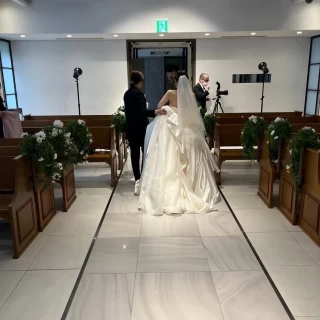 リハーサルは室内チャペルで行いました。