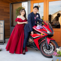 最後にバイクと撮影してもらいました