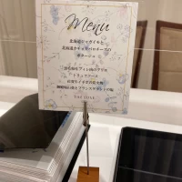 試食できるメニュー表