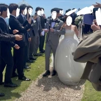 フラワーシャワー前の様子