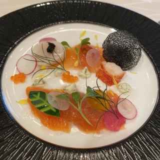 前菜の試食