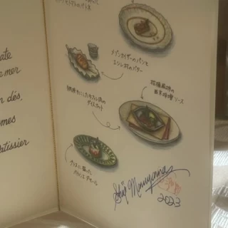 試食時にいただいたメニュー表です。可愛らしいです。