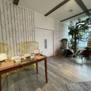 リゾート感があり椅子なども可愛かったです。