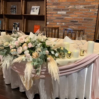 披露宴会場の高砂