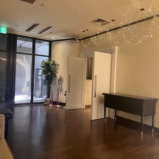 披露宴会場前のロビー(見学)