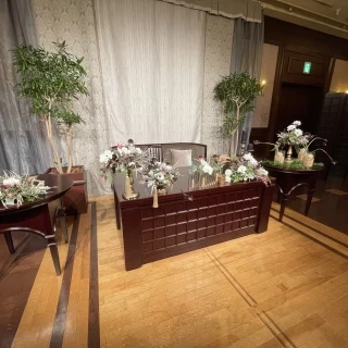披露宴会場！