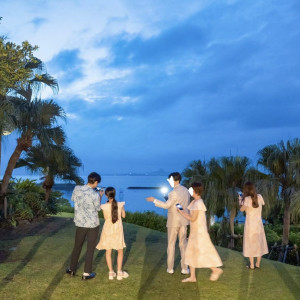 ガーデン夜景|662503さんの白の教会/アールイズ・ウエディングの写真(2569346)