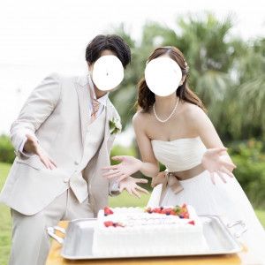 ケーキ|662503さんの白の教会/アールイズ・ウエディングの写真(2569349)