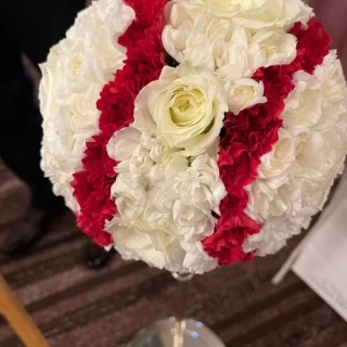持ち込んだ、新婦作のブーケ