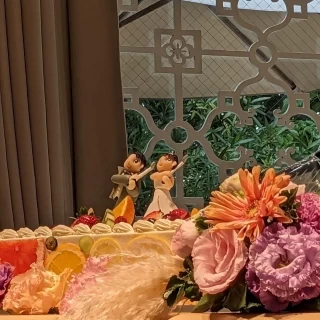 ケーキの上のマジパン